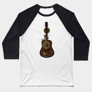 Wonderful steampunk guitar with clocks and steampunk horse Baseball T-Shirt